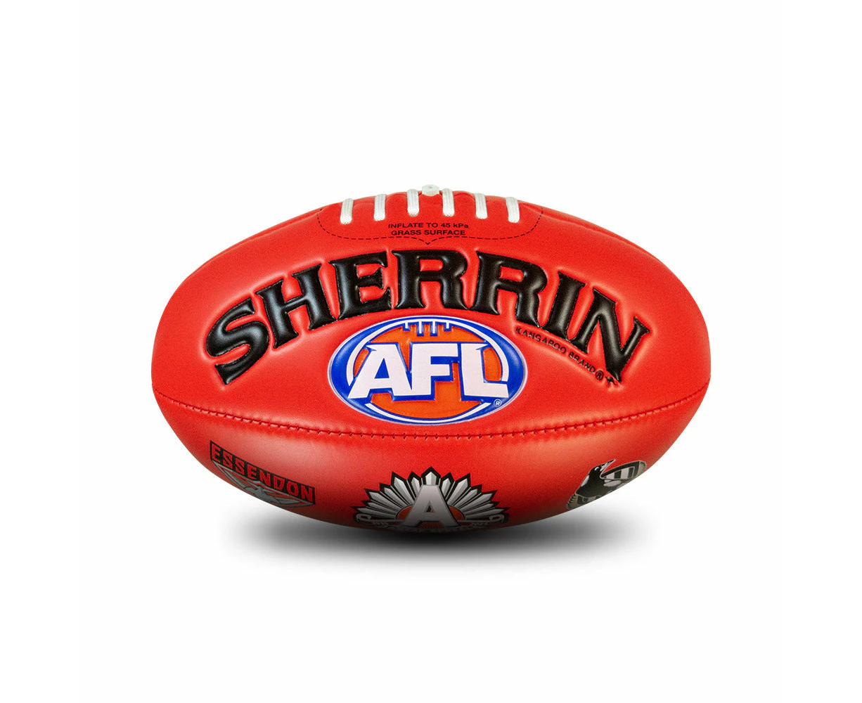 Sherrin AFL ANZAC Day 2024 Super Soft Touch Football size 3 - Red