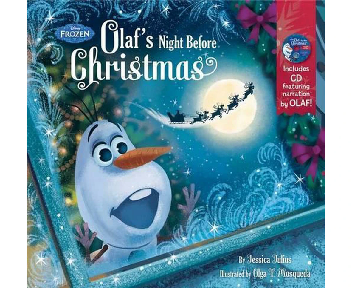 Frozen Olaf's Night Before Christmas Book & CD