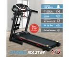 Auto Incline Multi functional Electric Treadmill Pulse Sensor LCD Fitness Home Gym Massage Sit Up Bar