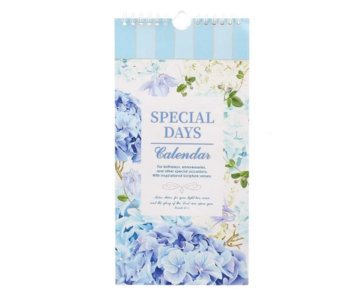 Calendars Special Days Blue