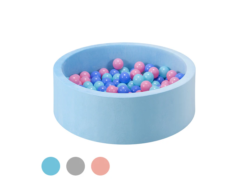 PlayPals Foam Ball Pit Soft Round Ball Pool Playpen Fence with 200 Balls