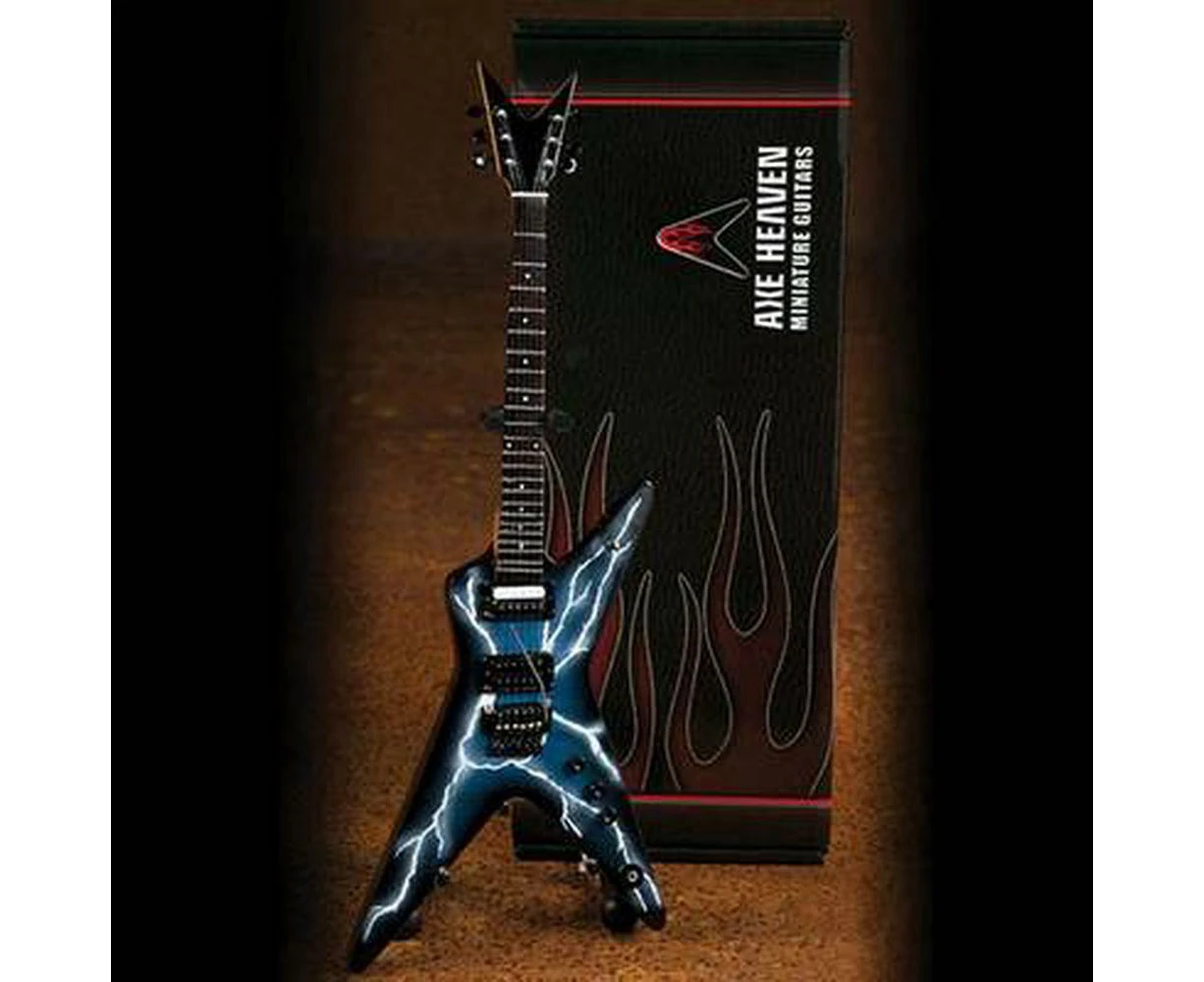 Dimebag Darrell Lightning Bolt Signature Model: Miniature Guitar Replica Collectible