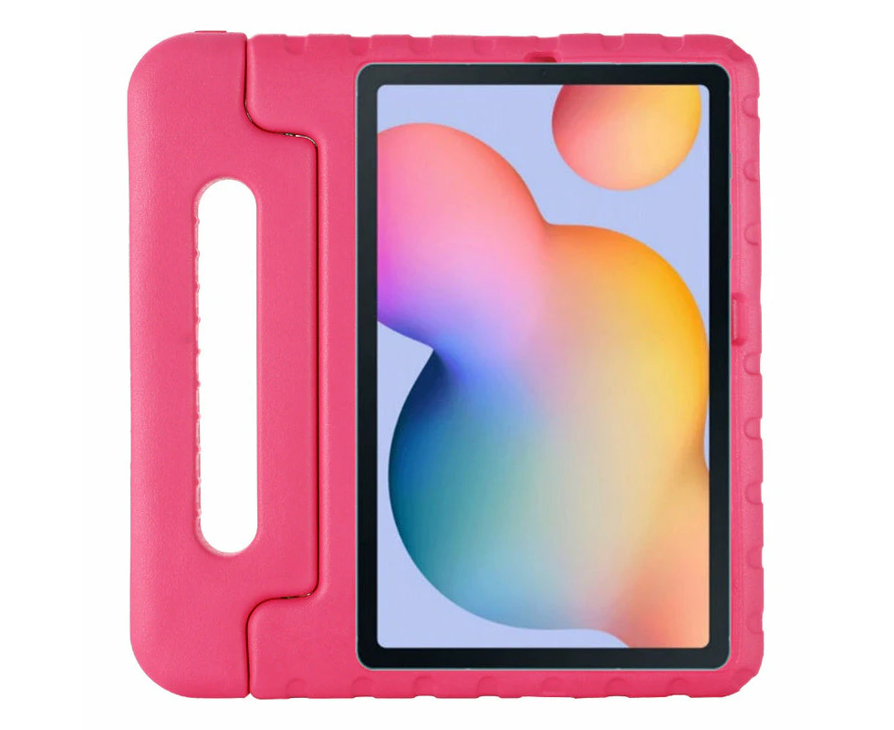 WASSUP for Samsung Galaxy Tab S6 Lite 10.4 inch 2024 2022 2020 Kids EVA Handle Holder Shockproof Case-Rose Red