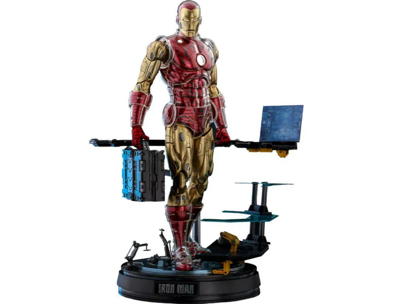 Marvel Comics - Iron Man Origins Deluxe Diecast Action Figure, 1:6 Scale - 12 Inch