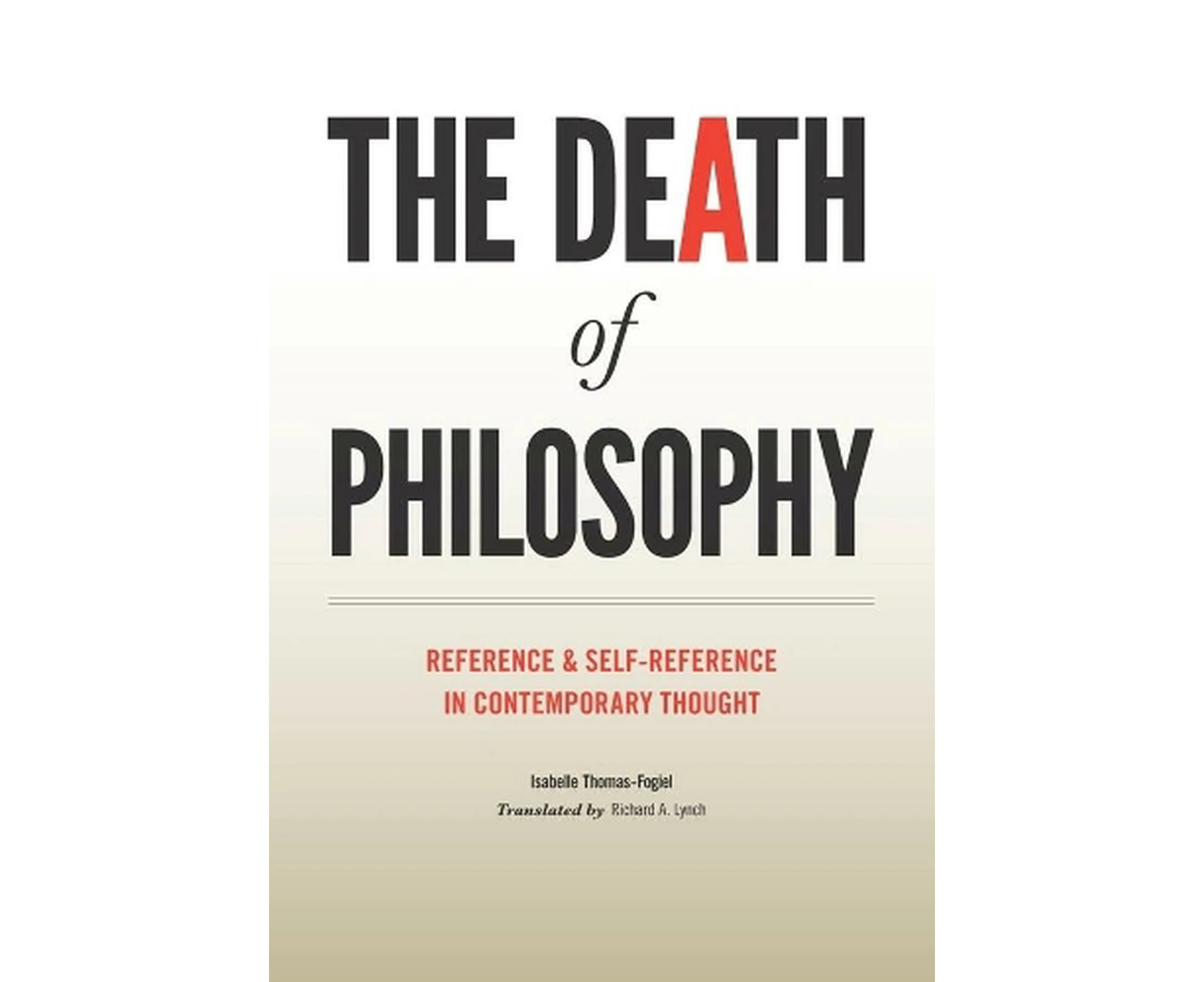 The Death of Philosophy