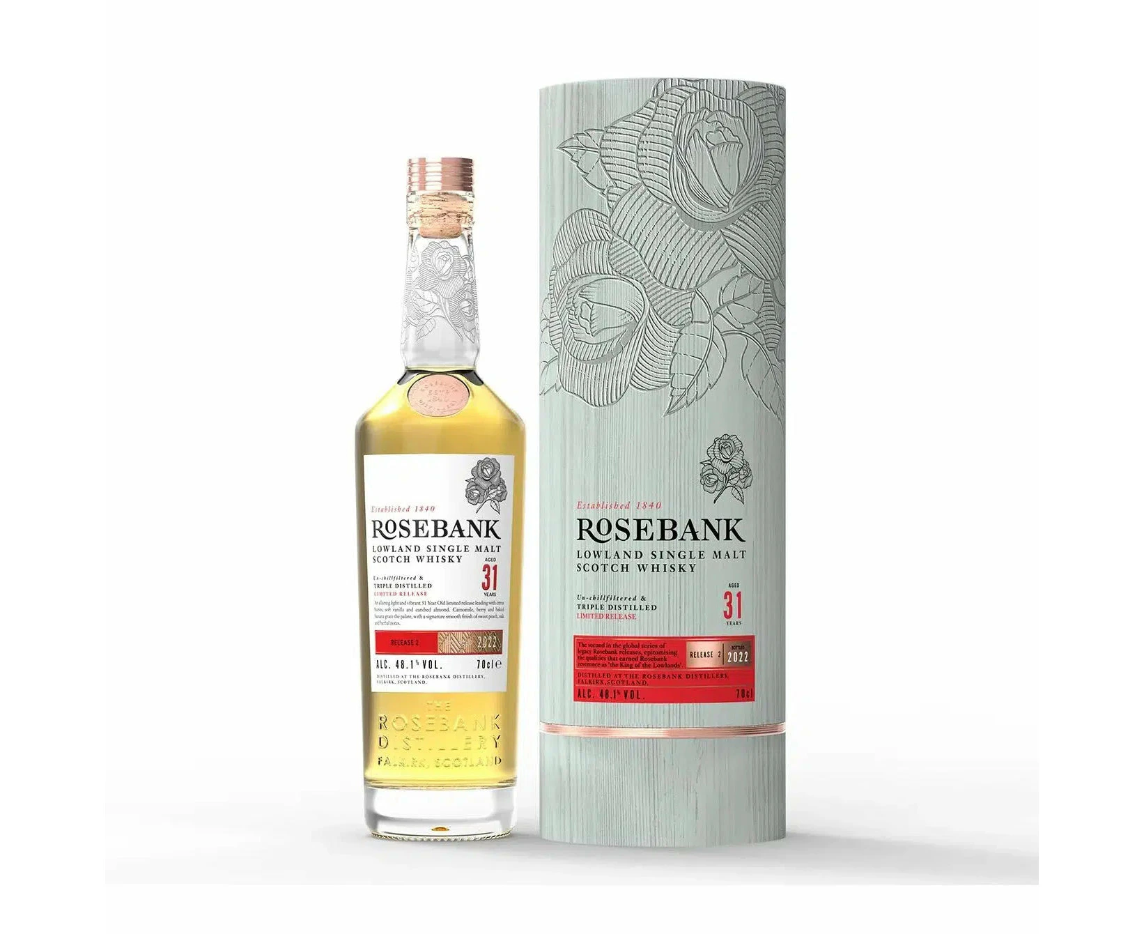 Rosebank 31YO Release 2 (2022)  Single Malt Scotch Whisky 700ml