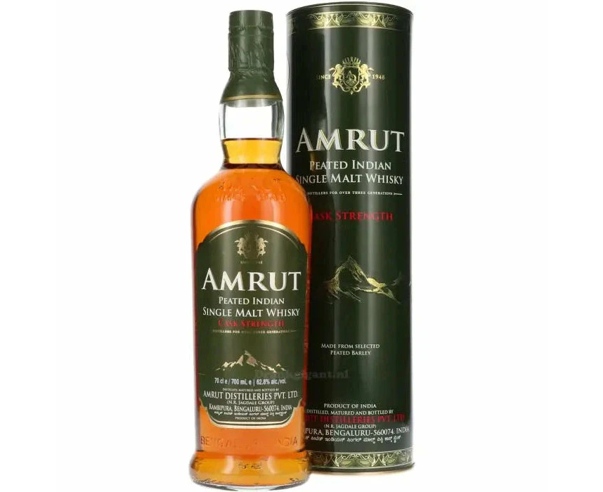 Amrut Peated Cask Strength Indian Whisky 700ml