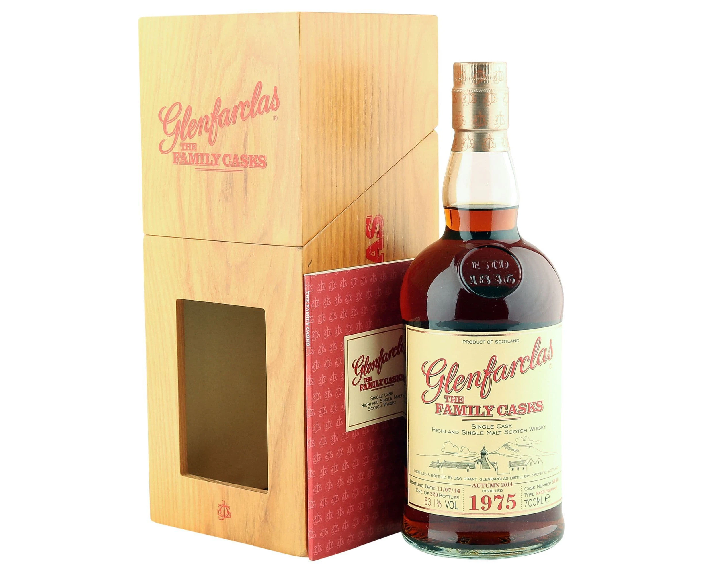 Glenfarclas 1975 Family Casks 39 Years Old Refill Hogshead 700ml