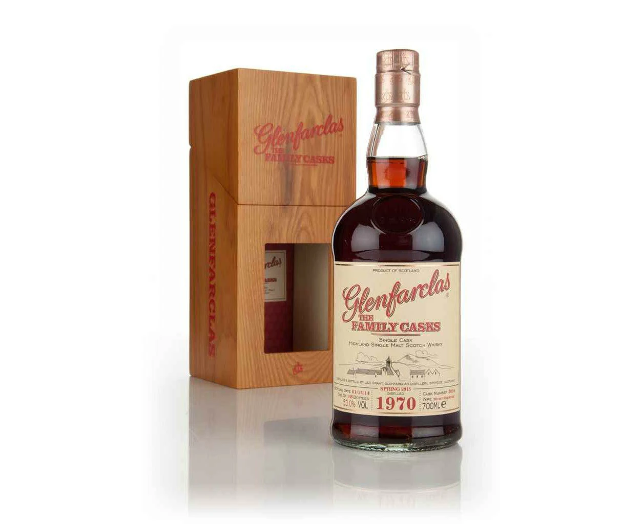 Glenfarclas 1970 Family Casks 44 Years Old A14 Sherry Cask #2026 700ml