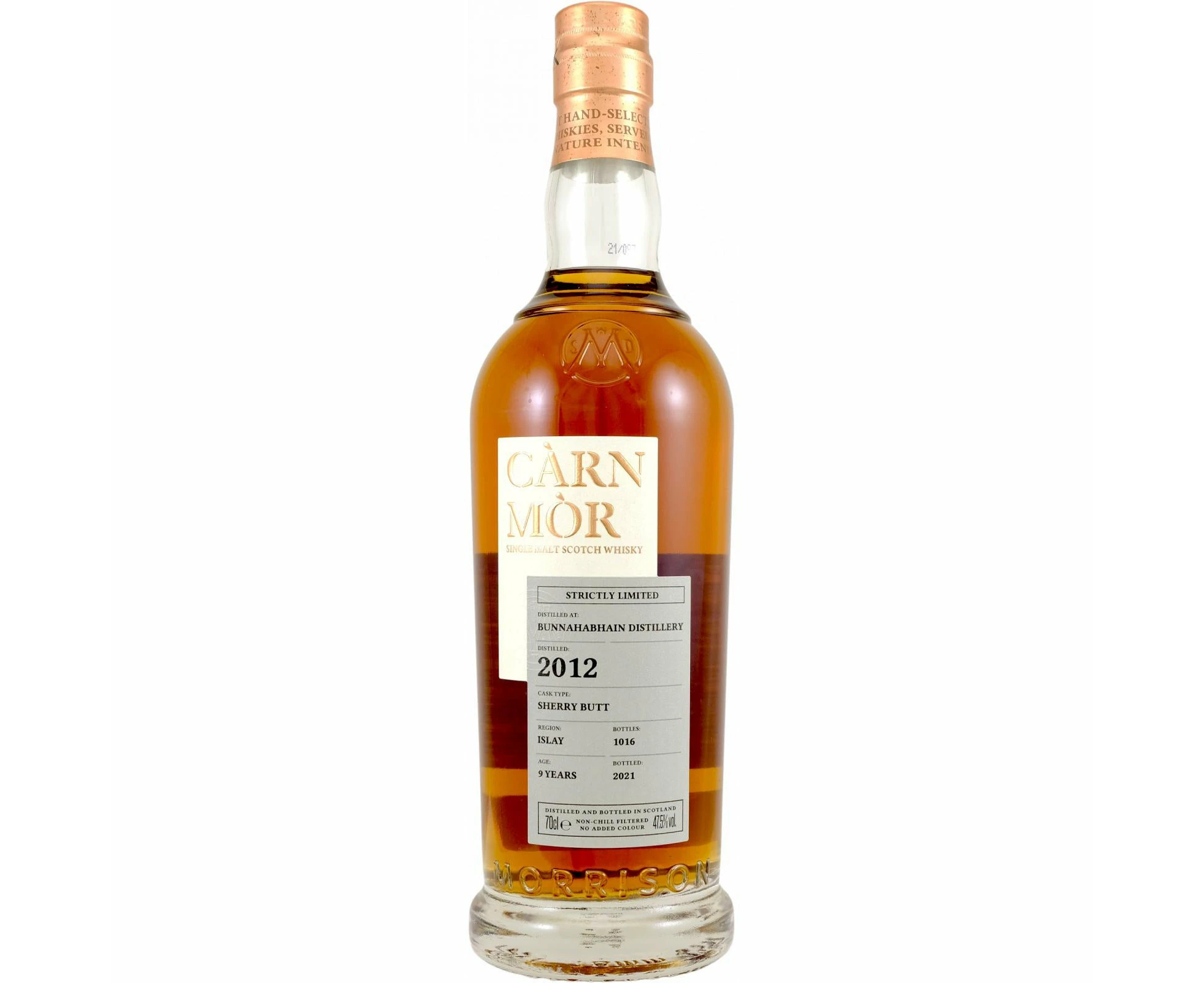 Bunnahabhain 9 Year Old 2012 Morrison Carn Mor Whisky 700ml