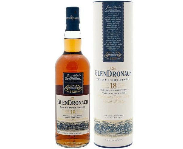 Glendronach Tawny Port Finish 18 Year Old Single Malt Scotch Whisky 700ml