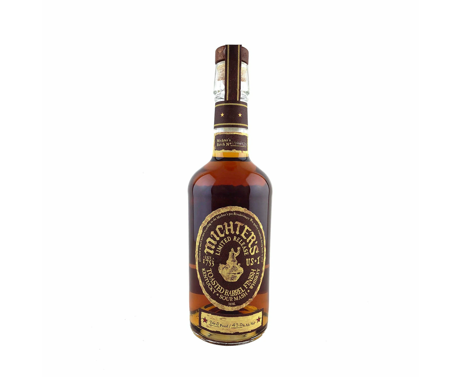 Michter's US 1 Toasted Barrel Finish Limited Release Kentucky Sour Mash Whiskey 700ml