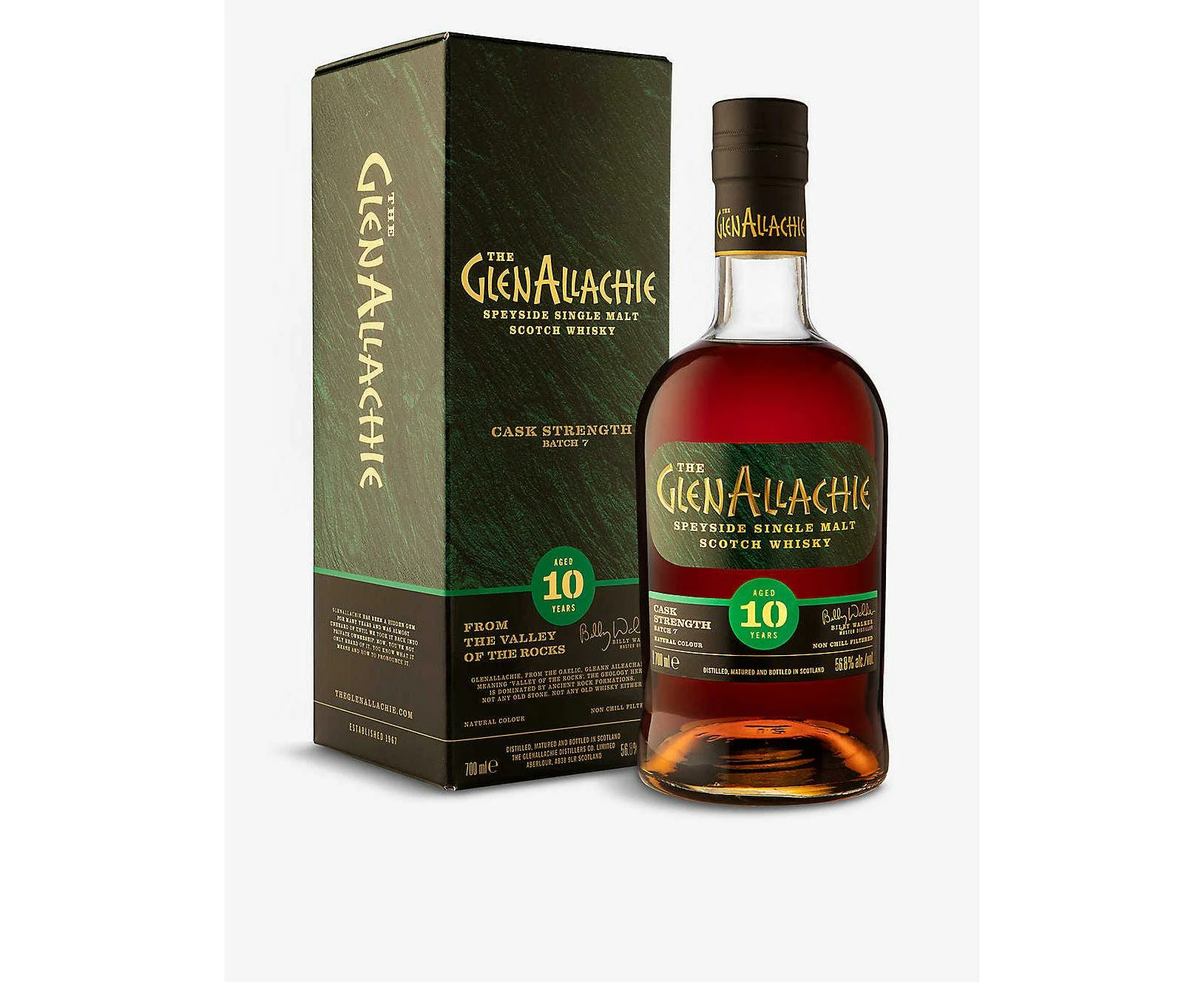 Glenallachie 10 Year Old (Batch 7) Cask Strength Single Malt Scotch Whisky 700ml