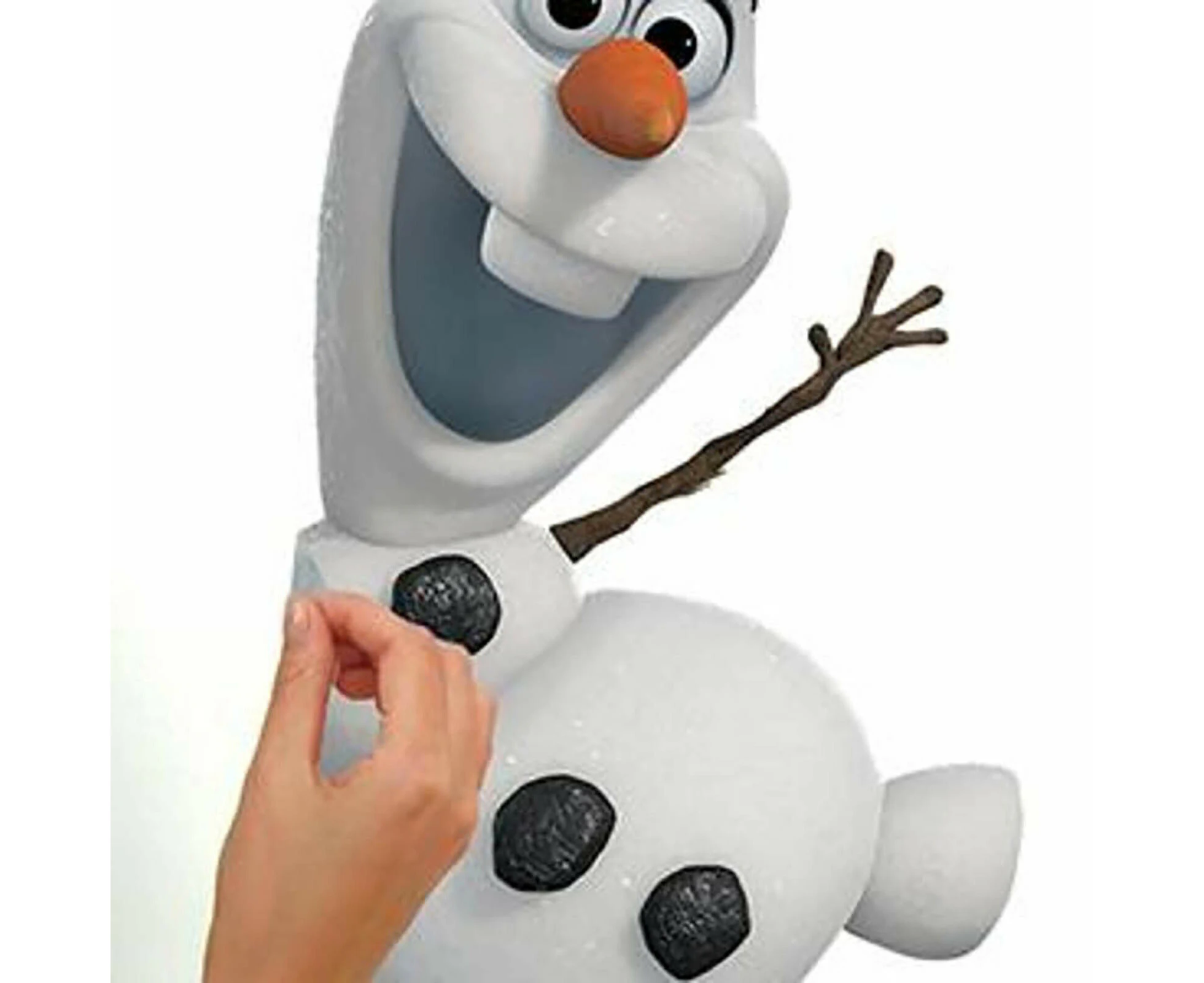 Frozen Olaf The Snow Man Wall Decals - White