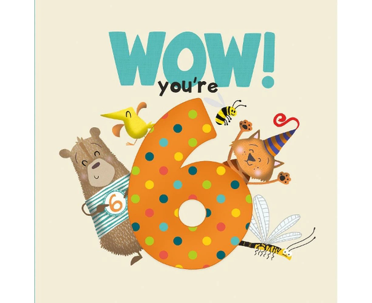 WOW! You're Six birthday book