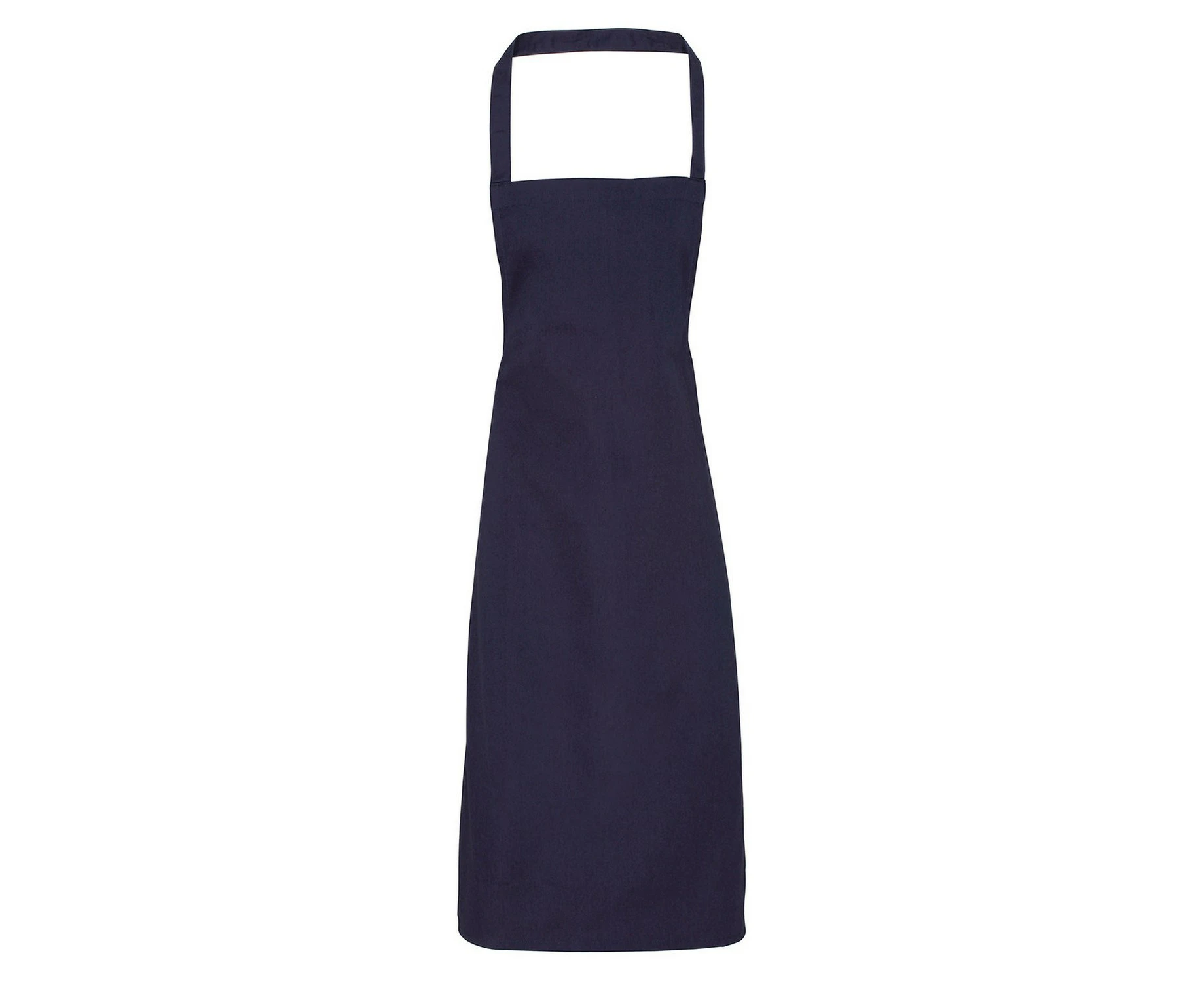 Premier Unisex Adult Cotton Bibbed Apron (Navy) - PC6723