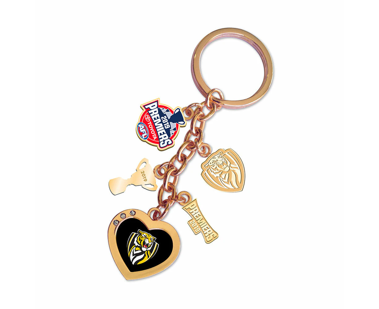 Richmond Tigers AFL Footy 2019 Premiers Premiership Charm Keyring