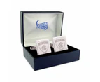 Melbourne Demons Silver Etched Cufflinks