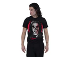 Spiral Direct Unisex Adult Skull Face The Crow T-Shirt (Black) - HE2786