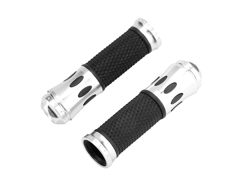 22mm Universal Handlebar Non-Slip Hand Grips Motorcycle Modification AccessorySilver