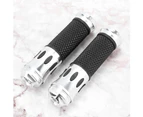 22mm Universal Handlebar Non-Slip Hand Grips Motorcycle Modification AccessorySilver