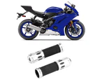 22mm Universal Handlebar Non-Slip Hand Grips Motorcycle Modification AccessorySilver