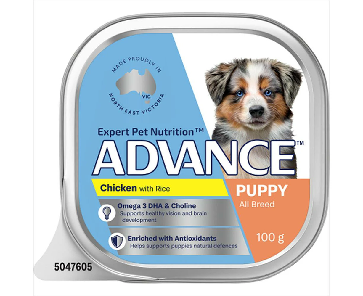 Advance Dog Puppy Chicken With Rice 100G 12Pk(441715) (Om12)