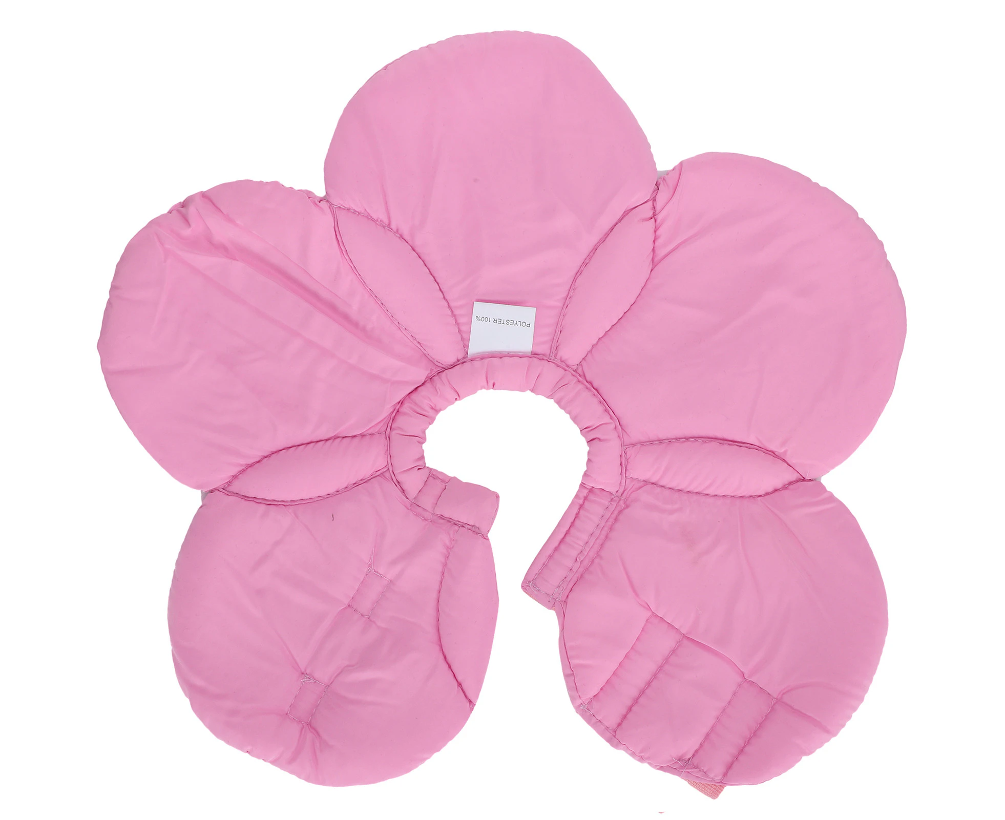 Flower Shape Dog Protective Collar Adjustable Soft Wound Recovery Neck Collar Pink L