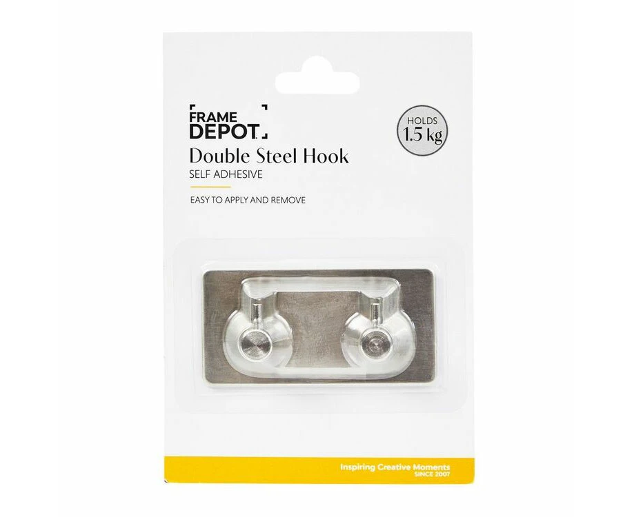 Frame Depot Self-Stick Double Hook