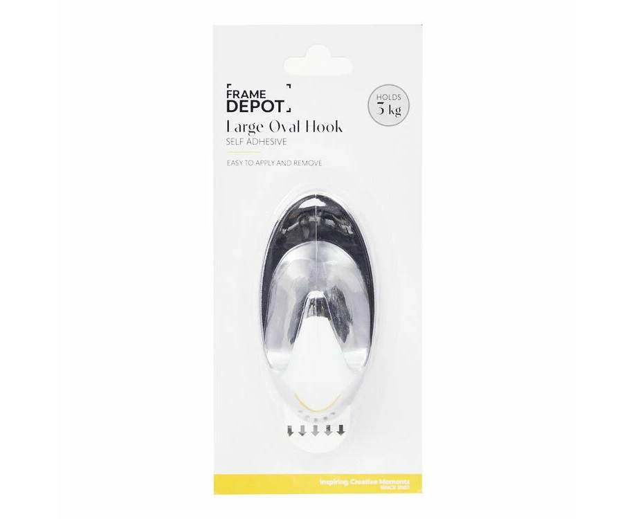 Frame Depot Self Stick Large Oval 3 kg Hook