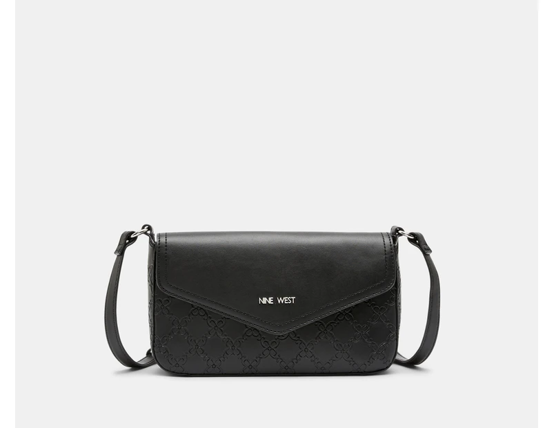 Nine West Bowie Mini Flap Crossbody Bag - Black