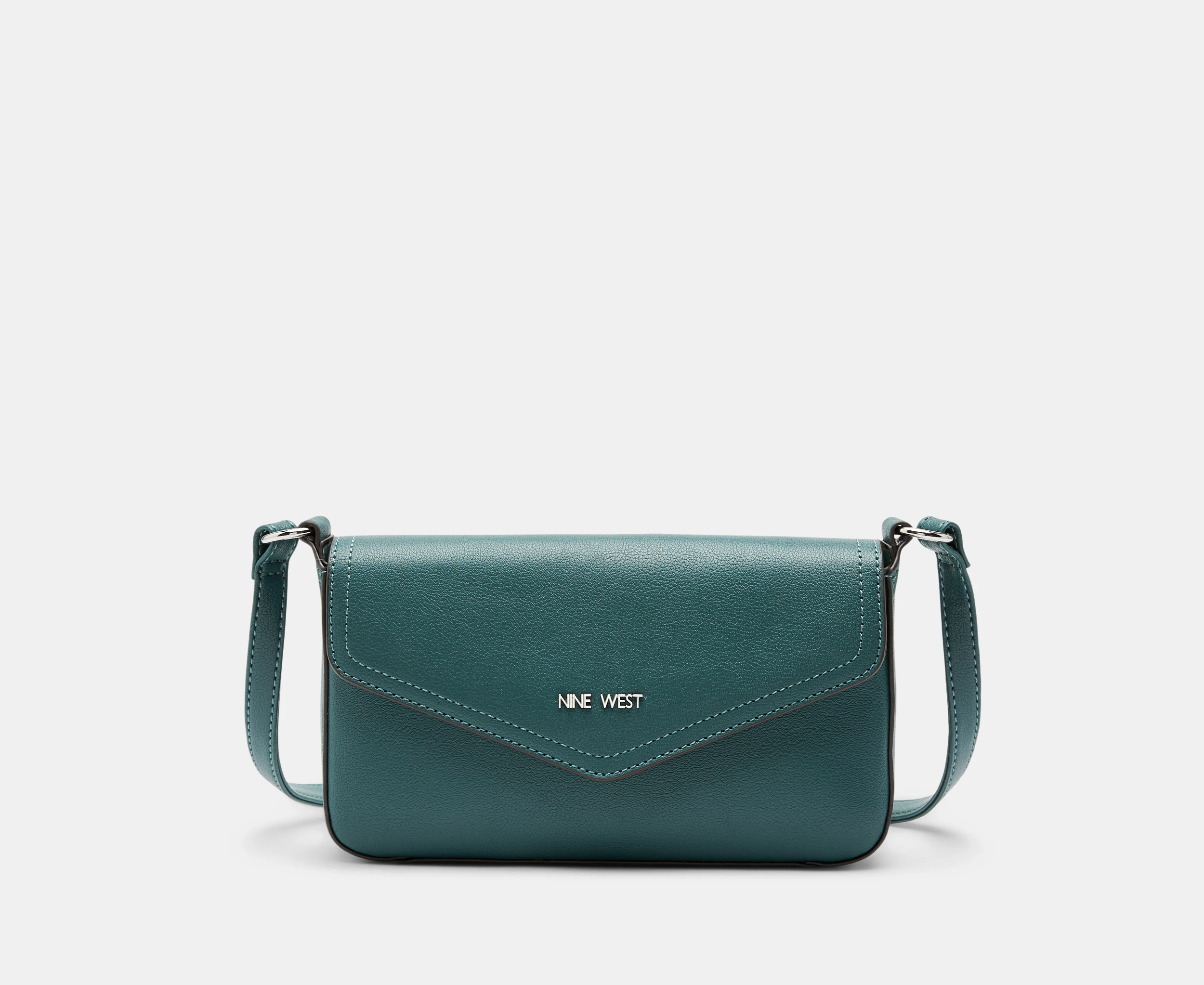 Nine West Bowie Mini Flap Crossbody Bag - Bottle Green