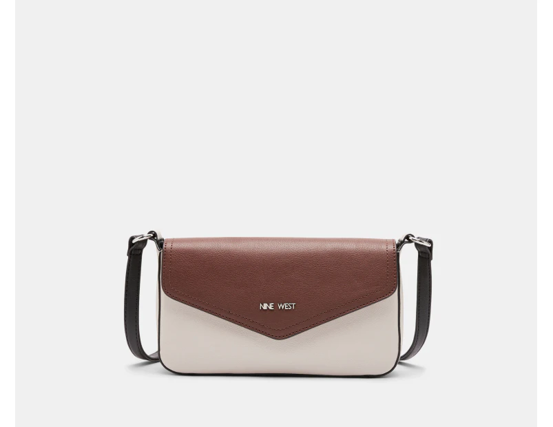 Nine West Bowie Mini Flap Crossbody Bag - Mahogany/Multi