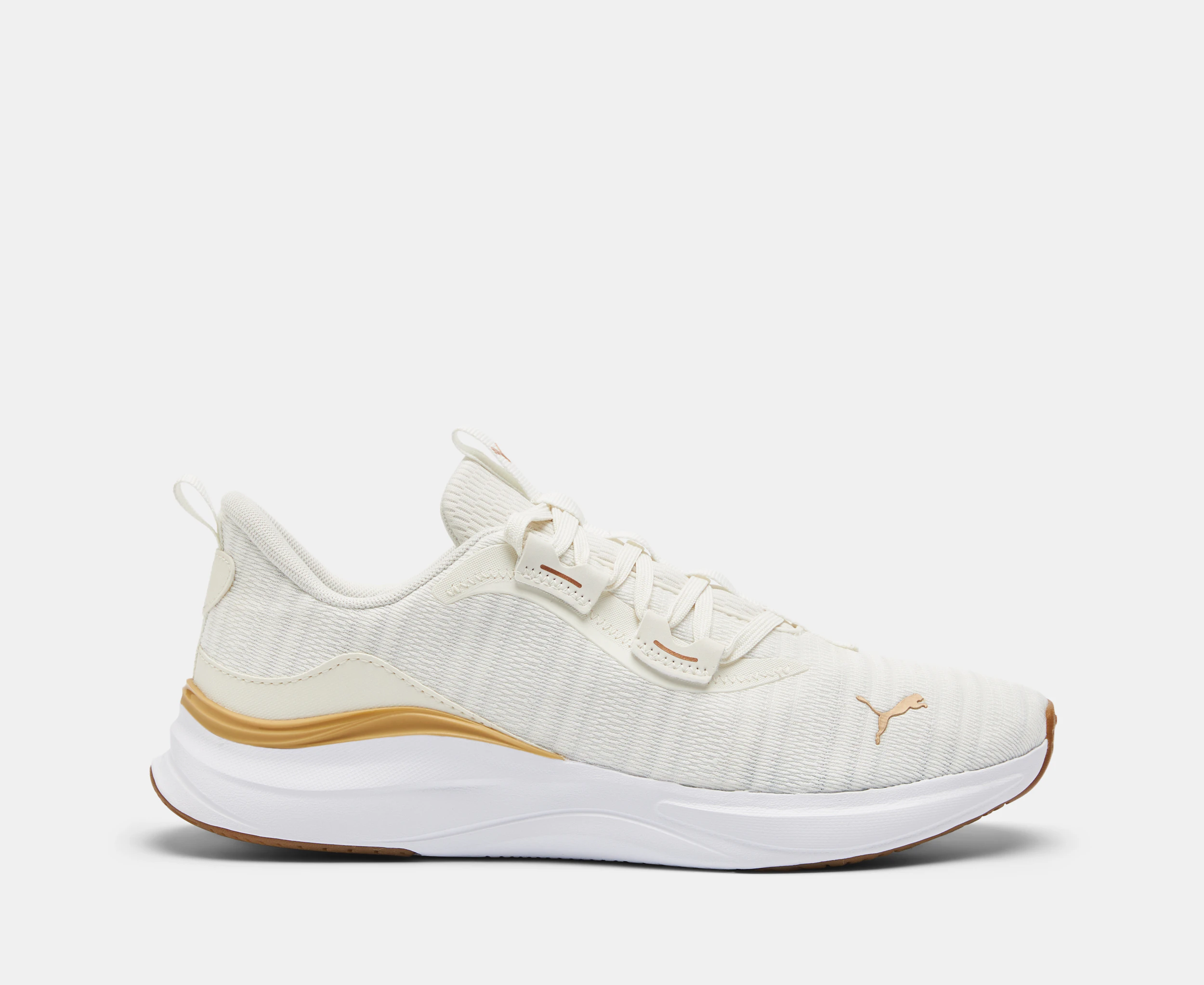 Puma Women's Softride Harmony Running Shoes - Warm White/Gold