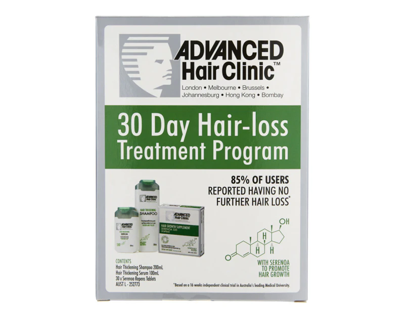 Advanced Hair Clinic 30 Day Hair Volume Care/Loss Treatment Kit Shower Bathroom