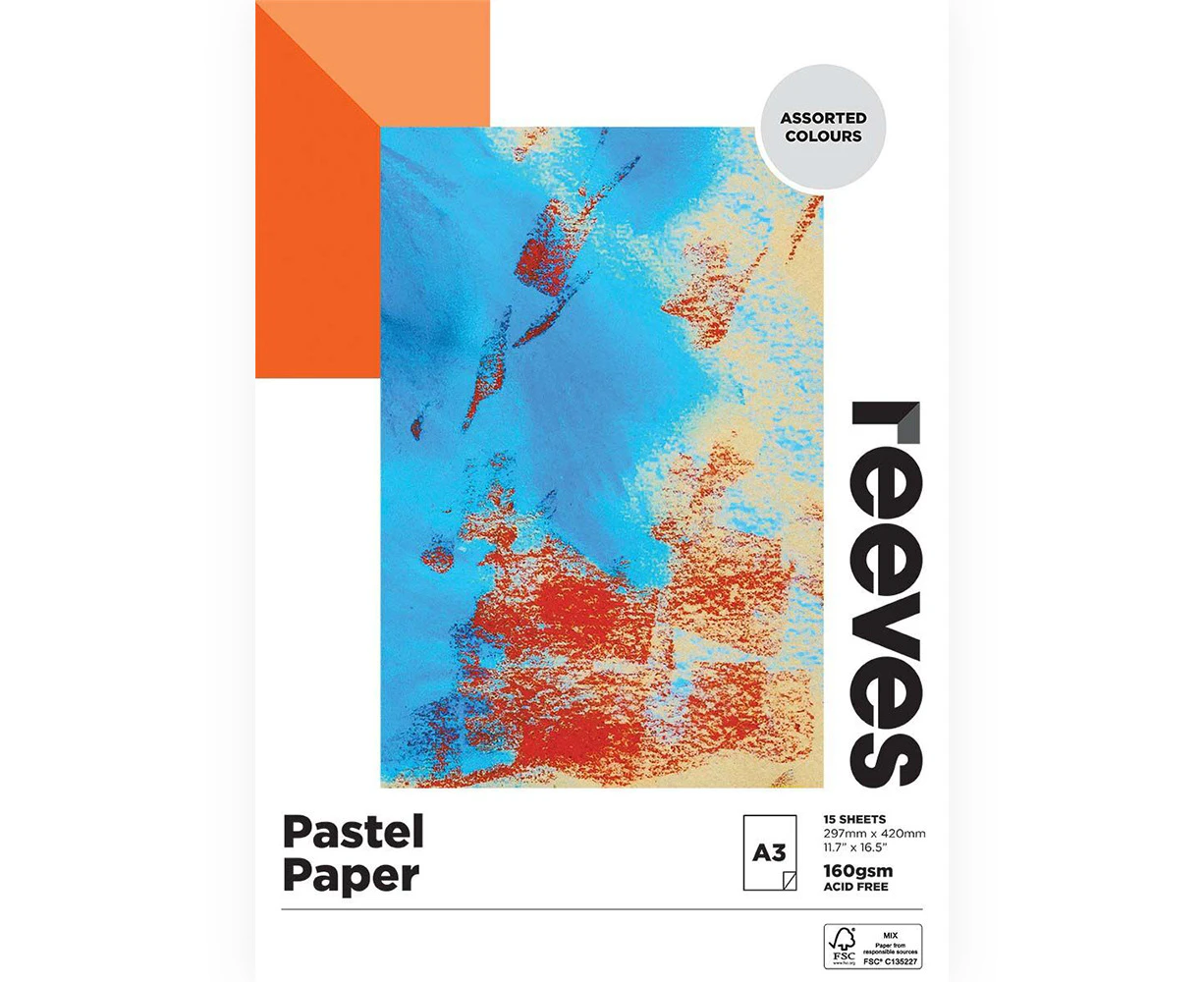 Reeves 160gsm 15 Sheets A3 Size Premium High Quality Craft Paint/Sketch Paper