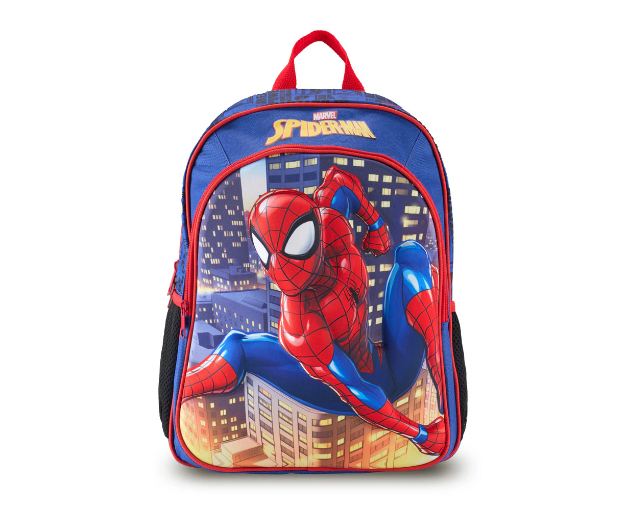 Marvel Kids/Children Spiderman 15" EVA School Backpack - Blue/Red