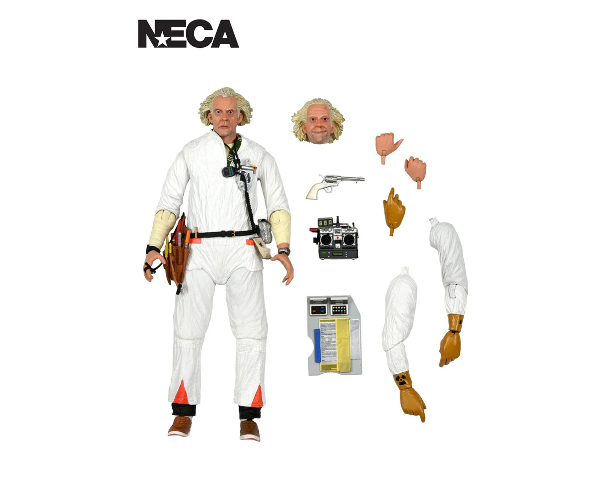 Neca Back To The Future Ultimate Doc Brown 7'' Scale Action Figure Toy 14+