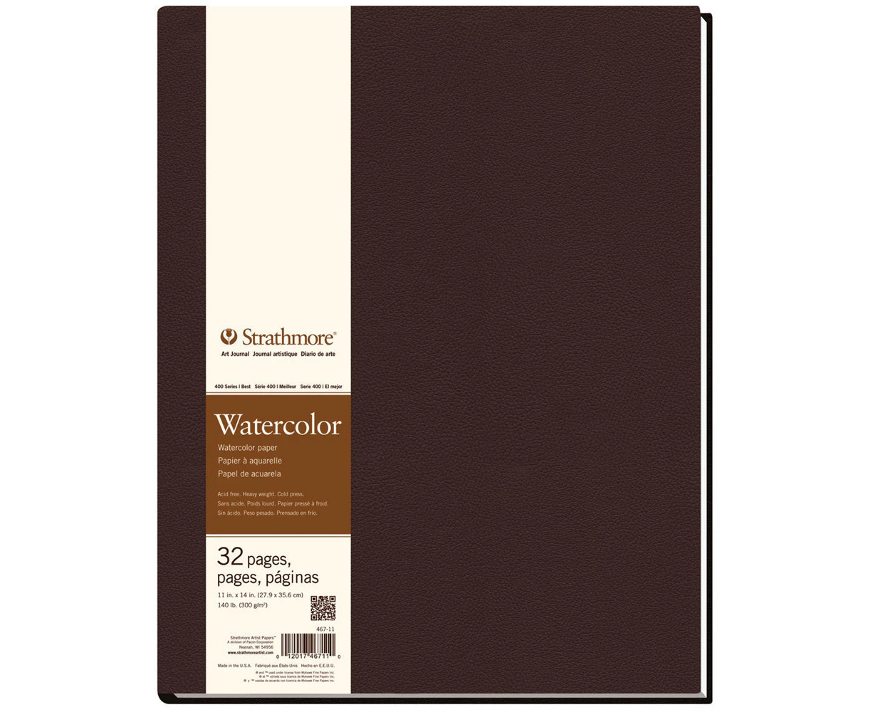 Strathmore 400 Series HB Water Colour Art/Sketch Journal 11''x14'' 32 Sheets