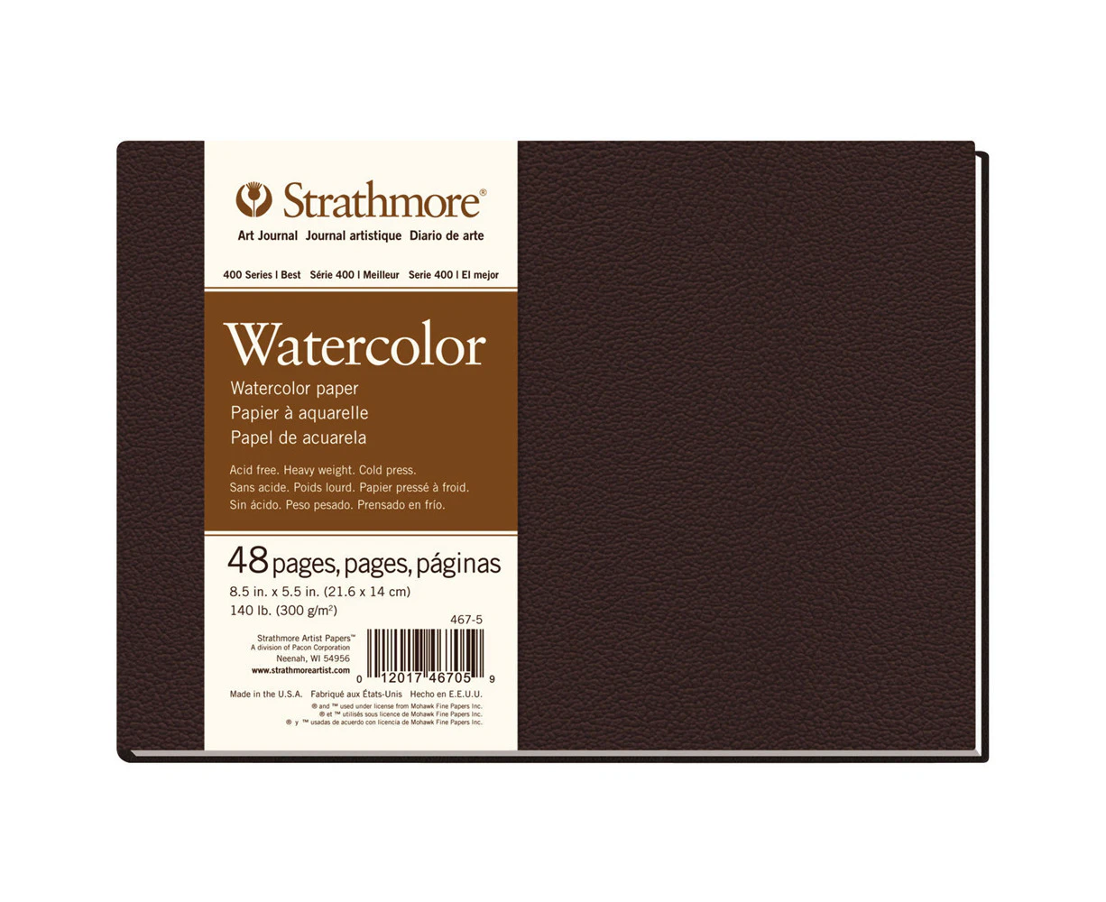 Strathmore 400 Series HB Water Colour Art/Sketch Journal 5.5''x8.5'' 48 Sheets