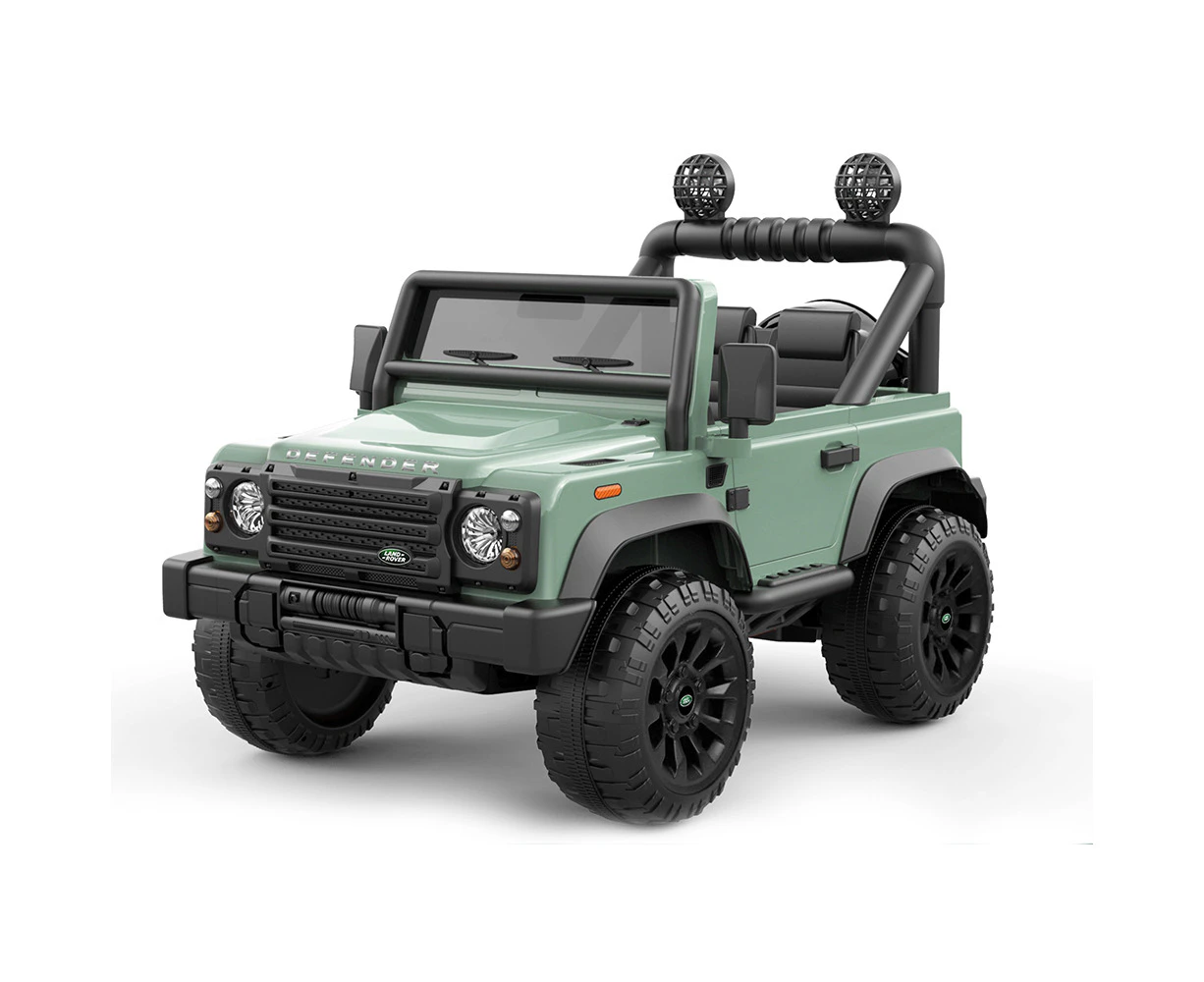 Volta Landrover Defender Green 12V Motor Kids Ride On Car Smart Control Toy 3+