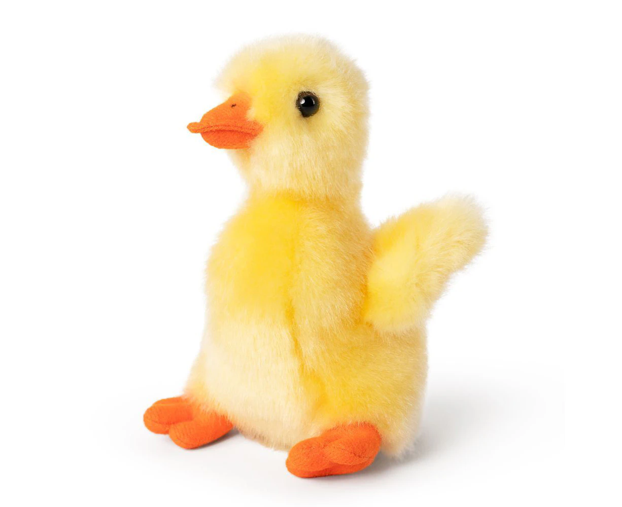 Living Nature 15cm Duckling Stuffed Animal Plush Kids/Children Soft Toy Yellow