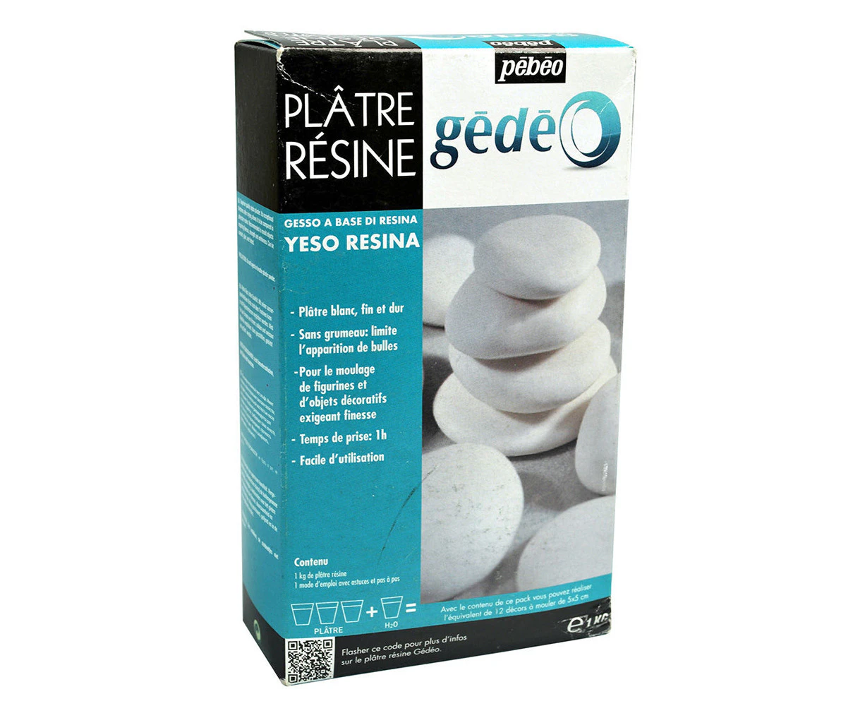 Pebeo Gedeo Resin Plaster 1kg Creative Art And Craft Set Pottery Statue