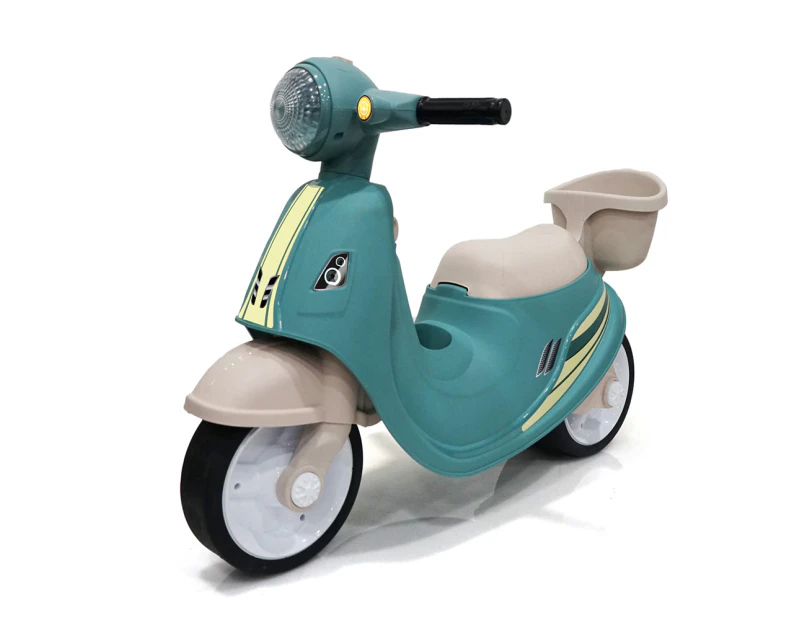 Volta Foot To Floor Balance Ride On Kids Push Scooter Medium Size Green  3+