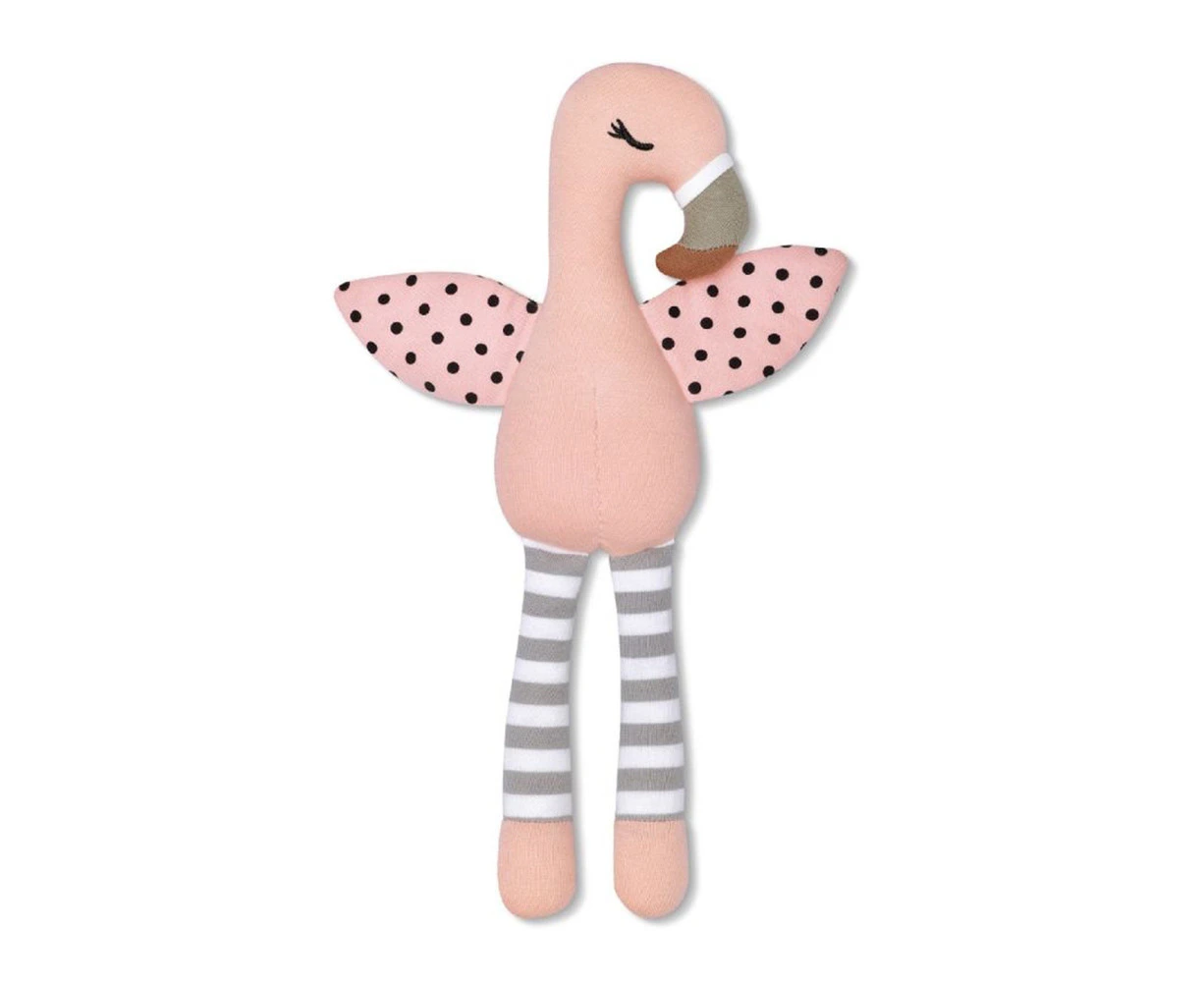 Organic Farm Buddies 35cm Franny Flamingo Toddler Kids/Baby Plush Animal Toy 0+