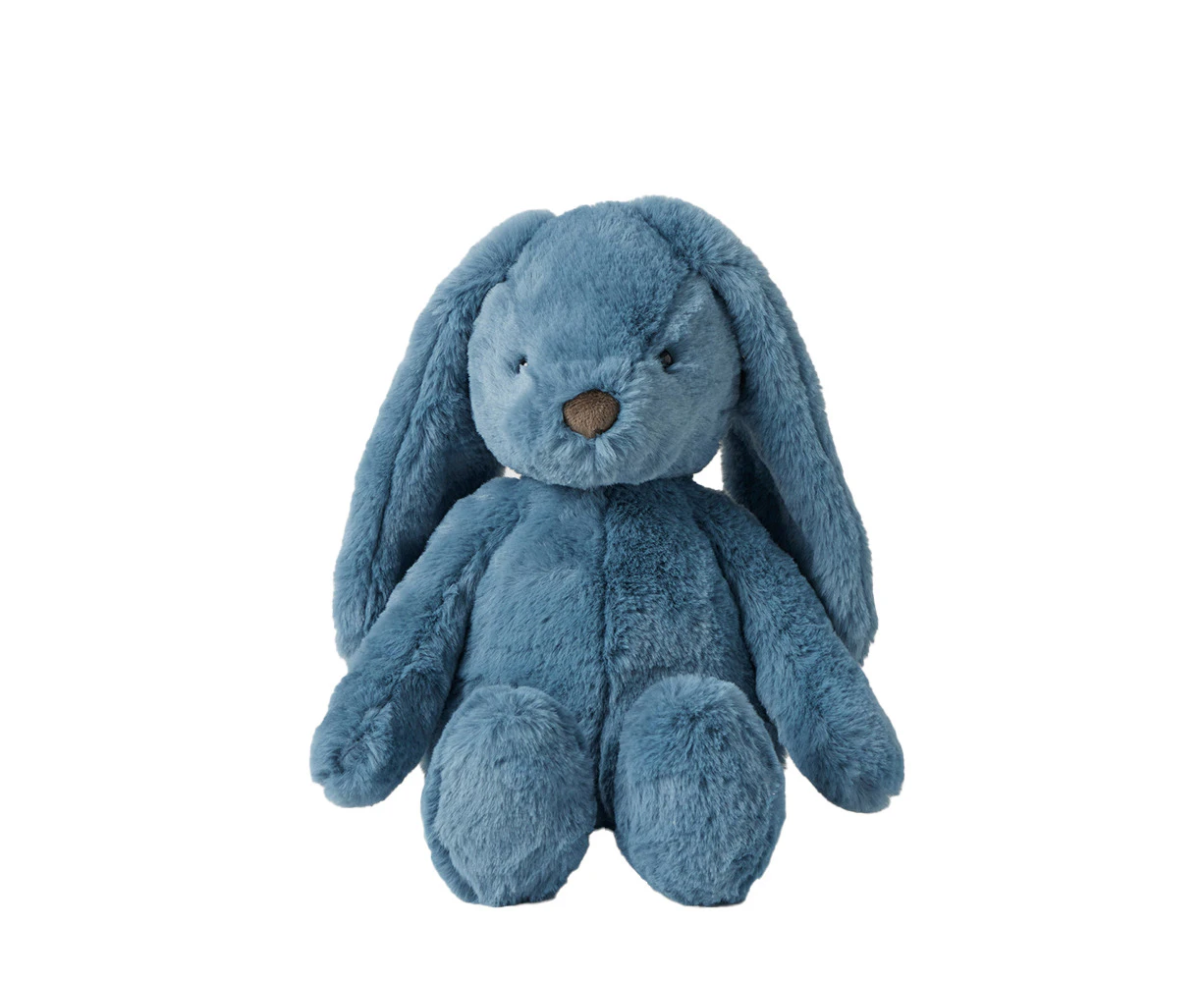 Jiggle & Giggle Blue Bunny Medium Ultra Plush Baby/Children's Soft Toy 35cm 0y+