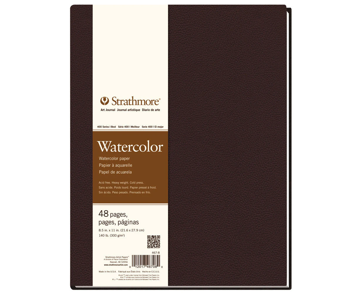 Strathmore 400 Series HB Water Colour Art/Sketch Journal 8.5''x11'' 48 Sheets