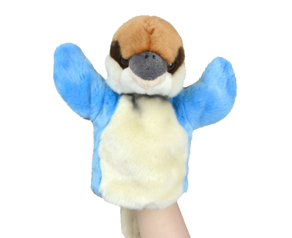 Lil Friends 26cm Kookaburra Animal Hand Puppet Kids/Children Plush Toy Blue 0m+