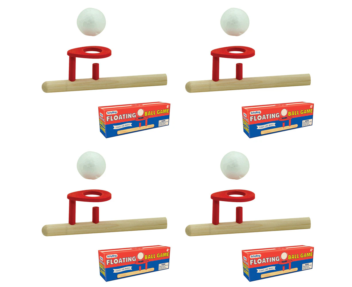 4PK Schylling Floating Ball Game Kids/Children Outdoor Play Toy w/Pipe/Balls 4y+