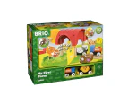 12pc Brio My First Farm Kids/Childrens Wooden Interactive Play Toy 3Y+